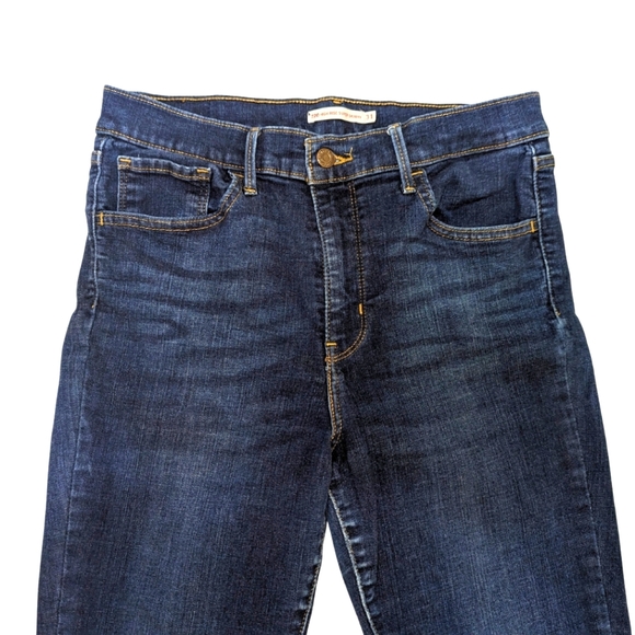 Levi's 👖 720 High Rise Super Skinny Jeans Size 31x30 Dark Wash - Picture 6 of 14